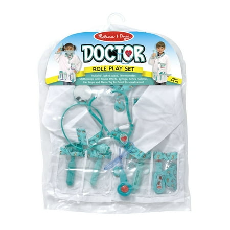 Buyger 35 Pcs Doctors Set for Kids Dress Up Costumes for Children Pretend Role